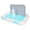 Blue, variant on Rupoun Premium Indoor Dog Potty Tray Training Toilet with Wall Splash Guard for Puppies and Cats, Easy Clean Portable Pad Holder, 18.3 in / 46.4 cm, Blue