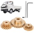 thumbnail image 4 of RC Gear, Reliable Processing Brass Material Practical Convenient RC Car Gear Wear   for WPL D12 1/10 RC Truck, 4 of 8