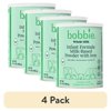 (4 pack) Bobbie Whole Milk Infant Formula for Everyday Feeding, Milk-Based Powder with 1.2mg Iron, Organic Grass-Fed Whole Milk Recipe, 14.1 oz Can