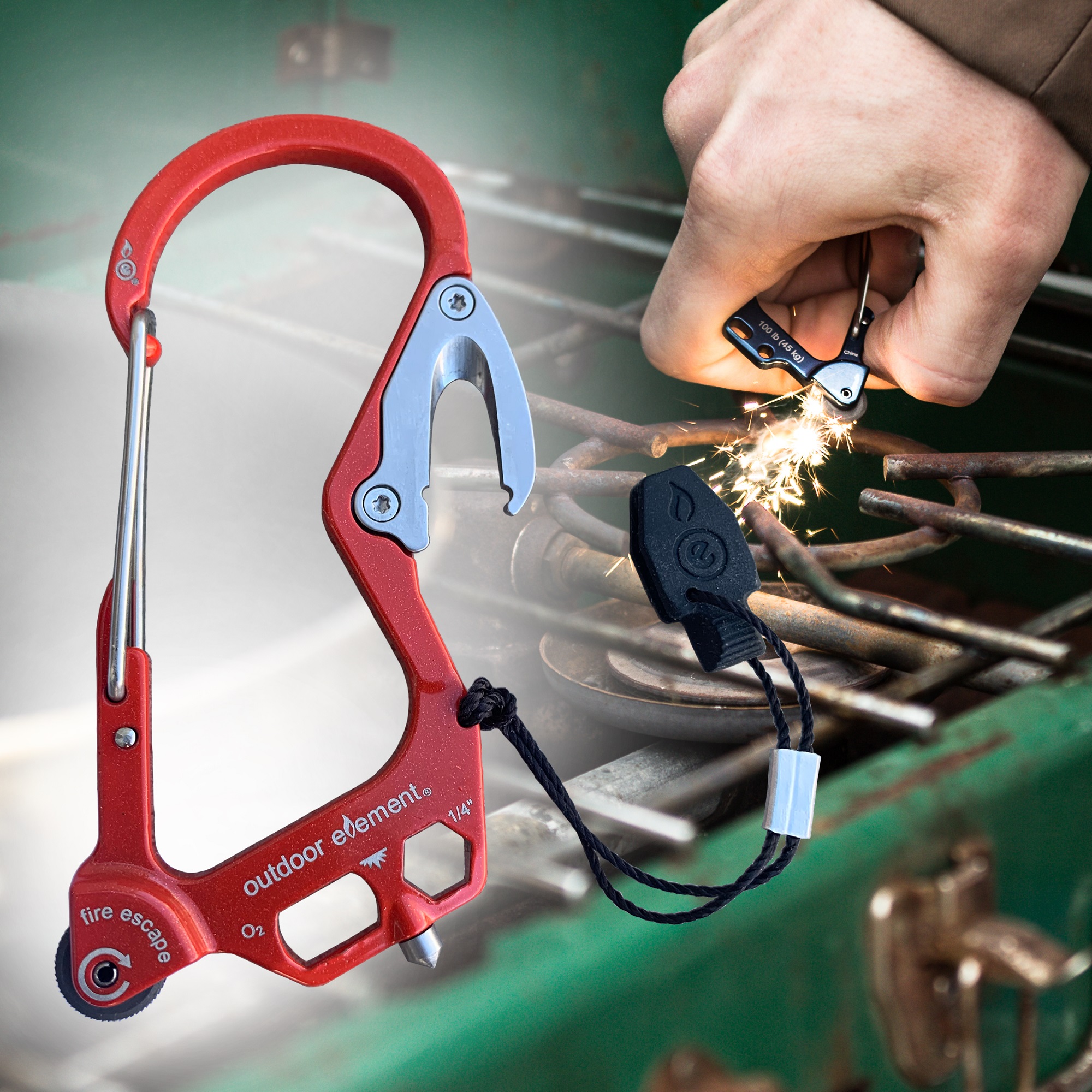 Fire Escape Multitool Carabiner