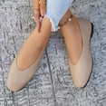 thumbnail image 6 of Plus Size Wide Width Round Toe Rhinestone Women's Casual & Dress Shoes Comfortable Office Work Daily Wear Spring Summer Khaki 8.5, 6 of 9