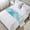 Sky Blue, variant on Navy Blue Coastal Wave Bed Runner, Satin Bed Throw Runner for Twin Size Beds, Summer Modern Ocean Beach Decorative Bedding Dresser Scarf for Foot of Beds Sofa Cabinet End Table 71"x20"