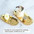 thumbnail image 6 of Uxcell Candle Tray Holder, Stainless Steel Oval Plate for Home Decor Gold 1Set (9 Inch 1pcs, 7 Inch 1pcs), 6 of 7