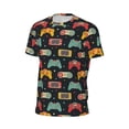 thumbnail image 6 of Wukai Retro Video Game Print Men's Short-Sleeved Mesh T-Shirt,Quick-Dry Short Sleeve Workout T-Shirt-Large, 6 of 8