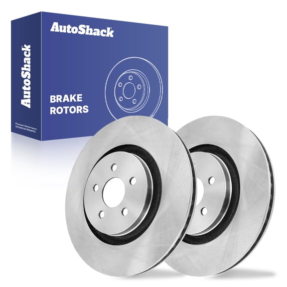 AutoShack Front Vented Brake Rotors 2-PC Set Replacement for 2015-2021 Ford Edge 2017-2020 Lincoln Continental 2019-2020 Ford Police Responder Hybrid 12.44" (316 mm)