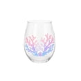 thumbnail image 1 of Pastel Coral Flower Themed Drinking Glassware，Unique Ocean Themed Glassware, Antique Art Deco Baroque Bohemian Chic Classic Coastal Contemporary Farmhouse Minimalist Modern Retro, 1 of 4