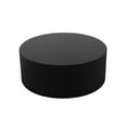 thumbnail image 7 of 35.43 inch Round Coffee Table, Contemporary Cocktail Table with Handcrafted Relief, Modern Circle MDF Center Table Sofa Table for Small Space Living Room Bedroom, Matt Black, 7 of 7
