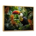 thumbnail image 2 of Designart "Toco Toucan South America Jungle Euphony II" Animals Floater Framed Canvas Art Print, 2 of 7