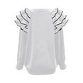 thumbnail image 6 of LIaqionyy Women Oversize Sweatshirt Crew Neck Casual Tops Fashion Pullover Comfy Fall Winter Outfits, 6 of 7