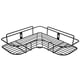 thumbnail image 3 of Estante organizador de esquina, soporte organizador de almacenamiento de esquina, estante esquinero para almacenamiento de artículos de tocador de baño, Ultra sensible, 3 of 8