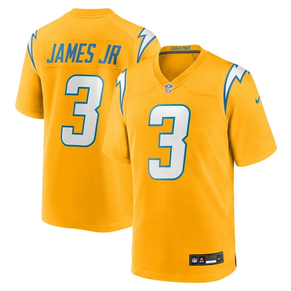Youth Nike Derwin James Jr. Gold Los Angeles Chargers Alternate Charger Power Game Player Jersey