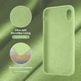 thumbnail image 5 of Designed for iPhone Xs Max Case, Silicone Ultra Slim Shockproof Protective Phone Case with [Soft Anti-Scratch Microfiber Lining], 6.5 inch, Tea Green, 5 of 13