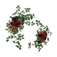 thumbnail image 3 of segolike 2x Wedding Arch Flowers Beautiful Decorations for Window Ceremony Front Door Red, 3 of 9