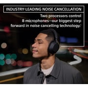Sony WH-1000XM5 Wireless Noise Canceling Over-Ear Headphones, Black, 30-Hour Battery + Bundle (International Model)