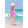 thumbnail image 5 of HAPPY BAY Women's Beachwear Summer Swim Beach Cover ups for Swimwear Bikini Sheer Chiffon Cover up Dress Bathing Suit Swimsuit Coverups for Women XL-XXL Solid Plain, Light Purple, 5 of 6