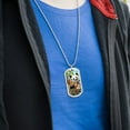 thumbnail image 3 of Animal Buddies Selfie Panda Polar Bear Sloth Lemur Toucan Military Dog Tag Pendant Necklace with Chain, 3 of 5