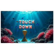 Football Themed Illuminated Touchdown Banner Party Backdrop Decorations for Sports Events Tailgating Parties Football Watch Parties Stadium Celebrations