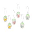 thumbnail image 4 of 6x Adornos Colgantes de Huevos de Pascua Decoración de Huevos de Pascua Huevos Coloridos Regalos Portátiles para Niños Colgantes para Proyectos Escola estilo B, 4 of 8