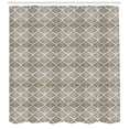 thumbnail image 3 of Ambesonne Damask Shower Curtain, Vintage Floral Design, 69"Wx84"L, Off White and Black, 3 of 3