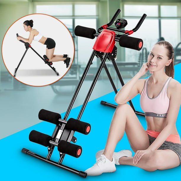 Abs Abdominal Cruncher Glider Fitness Machine Exercise Gym Trainer Roller Walmart Com