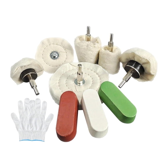de y , herramientas rotativas, 1 par de guantes para vidrio, cerámica, acero inoxidable, madera y limpieza de cubos de rueda.