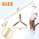 thumbnail image 4 of Cat Wand Toys, Interactive Cat Toys with 3 Feather Refills, 29' Flexible Steel Wire, Sturdy Wood Handle & Bell for Kitty Kitten, Cat Toys for Indoor, 4 of 5