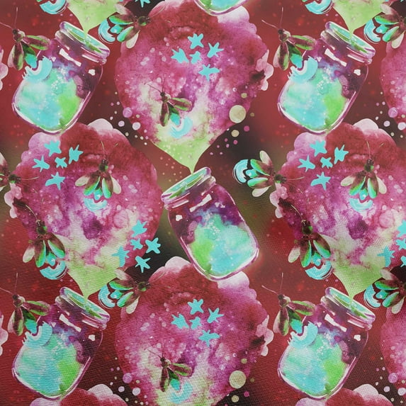 oneOone Rayon Maroon Fabric Watercolor Dress Material Fabric Print Fabric By The Yard 56 Inch Wide-SX