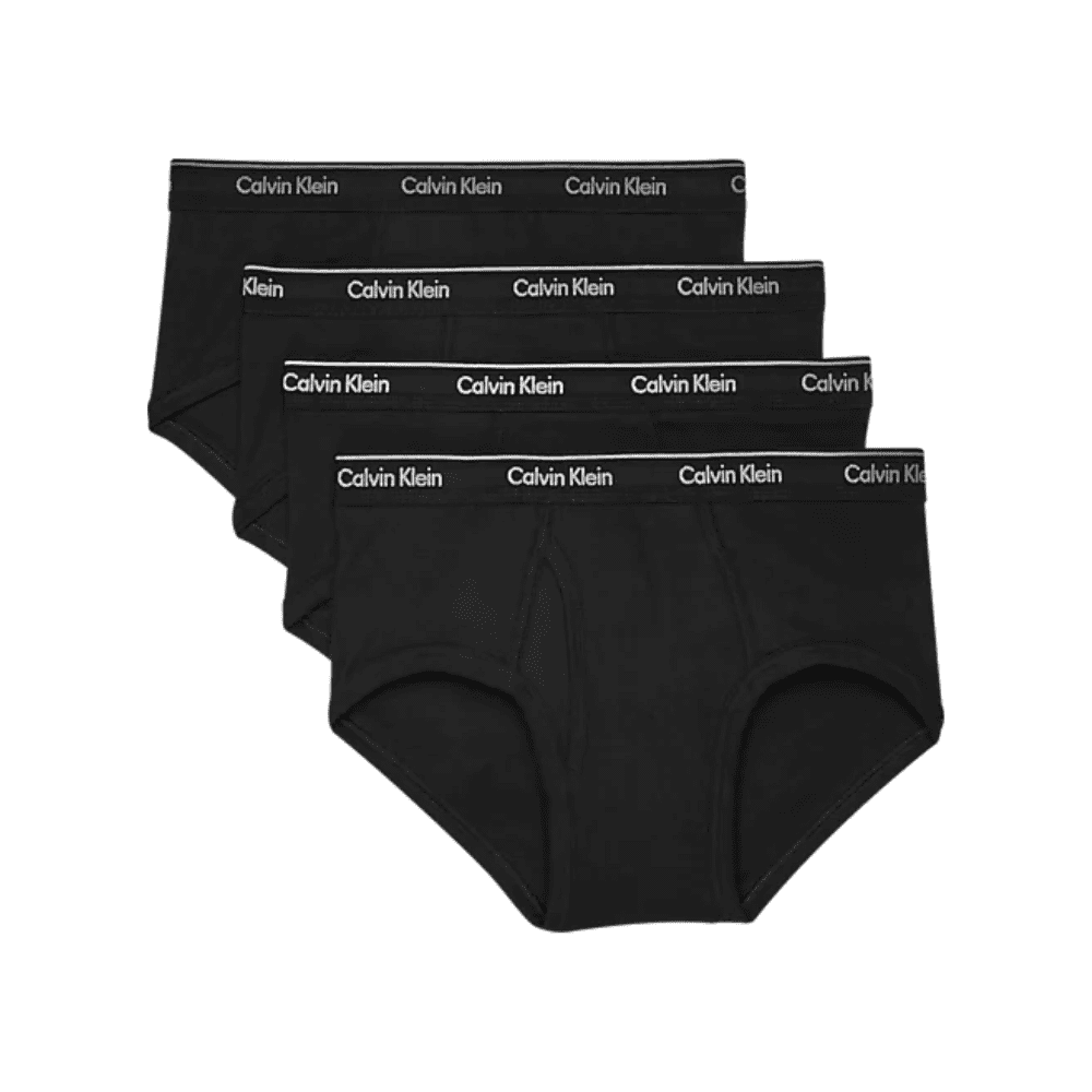 Calvin Klein Men's Underwear Classic Fit 4Pack Pure Cotton Briefs