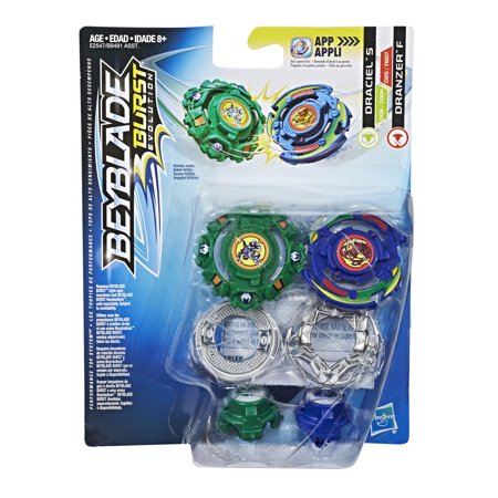beyblade burst evolution dual pack draciel s and dranzer f walmart com