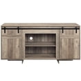 thumbnail image 3 of 60 - Inch Wide - Barn Door Design for Storage - Entertainment Corner - Sturdy and Decorative TV Stand, 3 of 4
