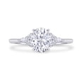 thumbnail image 2 of AFFY 1.25CT Oval, Marquise & Round Lab Created Moissanite Engagement Ring for Women 10K White Gold-9.5, 2 of 6