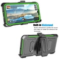 thumbnail image 5 of Ebizware Samsung Galaxy A16 5G Case with [Built-in Screen Protector] and Swivel Holster Belt Clip, Military Grade Heavy Duty Protective Defender Kickstand Phone Case Cover for Galaxy A16 5G - Green, 5 of 10