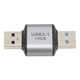 thumbnail image 4 of Adaptador USB A 3.1 macho a USB A 3.1 macho de 10 Gbps con carcasa de aleación de aluminio Adaptador USB A 3.1 macho para computadoras portátiles y de escritorio, 4 of 12