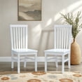 thumbnail image 2 of Linon Percival Indoor Wood Dining Side Chair, Set of 2, White, 2 of 9