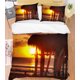 thumbnail image 2 of 3D Sunset Sky Sea Beach Landscape Funda nórdica Juego de cama Set Funda nórdica, 2 of 3