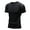 Black, variant on Men's Solid Color Short Sleeve Rash Guard Shirts UPF 50+ Swim Shirt SPF Quick Dry Fishing White XL