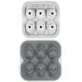 thumbnail image 2 of Qnjujn 6-Cavity Skull Ice Mould, Whiskey/Cocktail Party Essential, Flexible Silicone Tray for Themed Drinks, BPA Free Freezer Safe Ice Cube Maker, 2 of 9