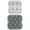 Gray, variant on Snmubt Gray 6-Cavity Skull-Shaped Silicone Ice Mold, Whiskey Ice Box for Halloween, Memorial Day Home Bar Accessory