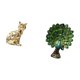 thumbnail image 5 of Figura de escritorio,Estatua de gato en estante,escritorio,oficina,decoración del hogar,Figura de escritorio,Estatua de pavo real en estante,escritorio,decoración del hogar,Figuras, 5 of 8