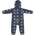 thumbnail image 3 of Infant Colosseum  Navy West Virginia Mountaineers Full-Zip Plaid Hoodie Long Sleeve Jumper, 3 of 3