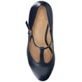 thumbnail image 4 of Journee Womens Talani T-strap Stacked Heel Almond Toe Comfort Dress Pumps, 4 of 10