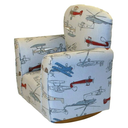 Brighton Pattern - Brighton Home Toddler Rocker - Airplane