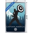 thumbnail image 3 of Marvel Heroic Silhouette - Captain America Wall Poster, 22.375" x 34", Framed, 3 of 3