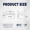 thumbnail image 4 of 25Qt Khaki Rotomolded Insulated Cooler Box, Heavy-Duty Ice Chest for Camping & Outdoor, 4 of 20