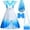Light Blue, variant on Halloween Costume Descendant5 Chloe Cosplay Set with Curly Wig,Shorts,and Shoulder Bag,Princess Dress Up Halloween Party Outfit for Kids