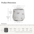 thumbnail image 3 of LuxenHome 14.5" Dia Rustic Off White with Brown Accents Tall Round Planter Pot, 3 of 9