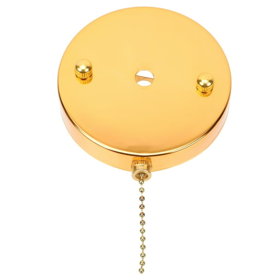 HEATSHAKING 1Set Golden Pull Chain Light Fixture for Ceiling Control Simple Design Wedding