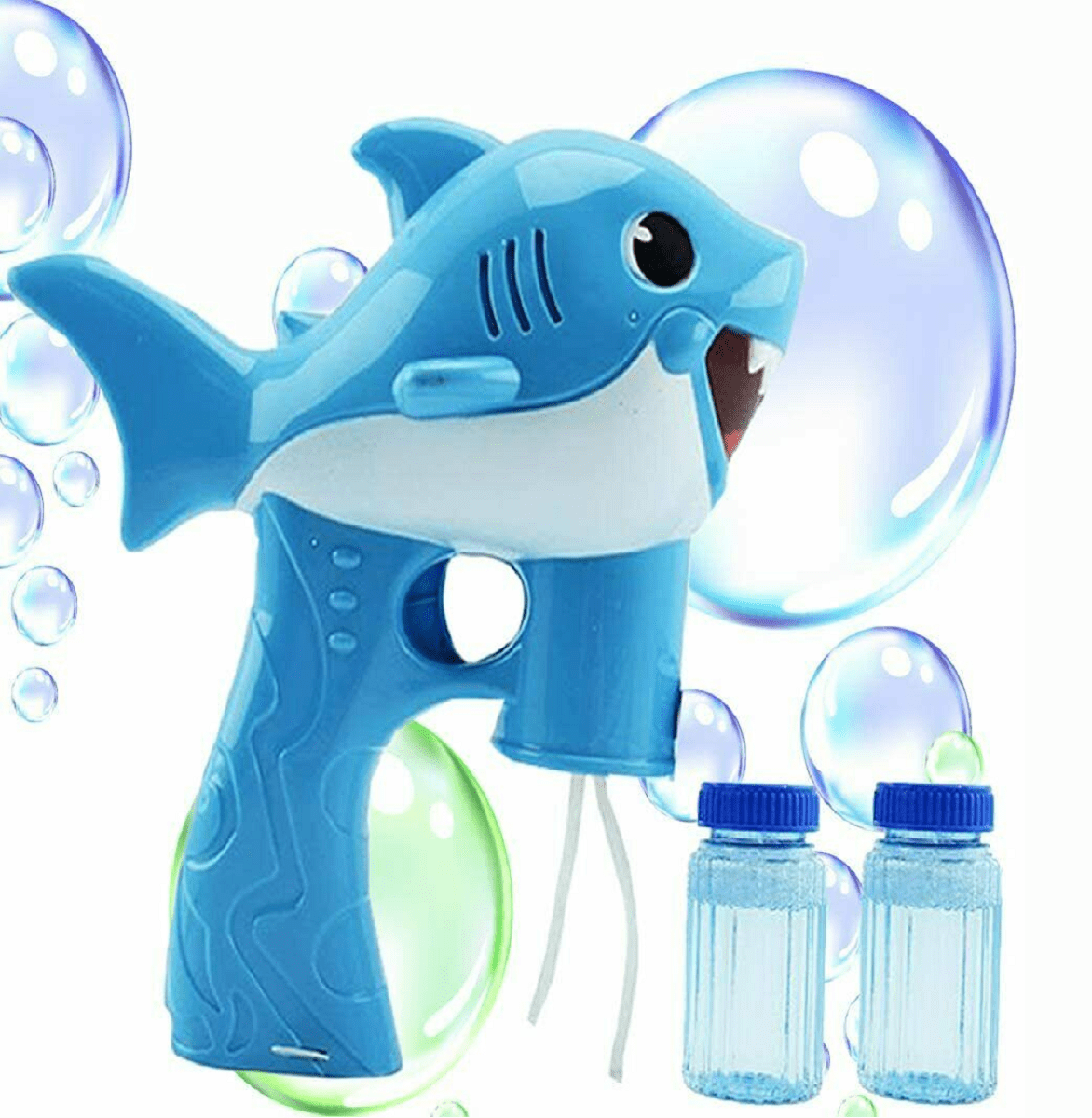 Outdoor Bubble Blaster Toy with Soap Solution New Bubble Gun Blower for Kids 