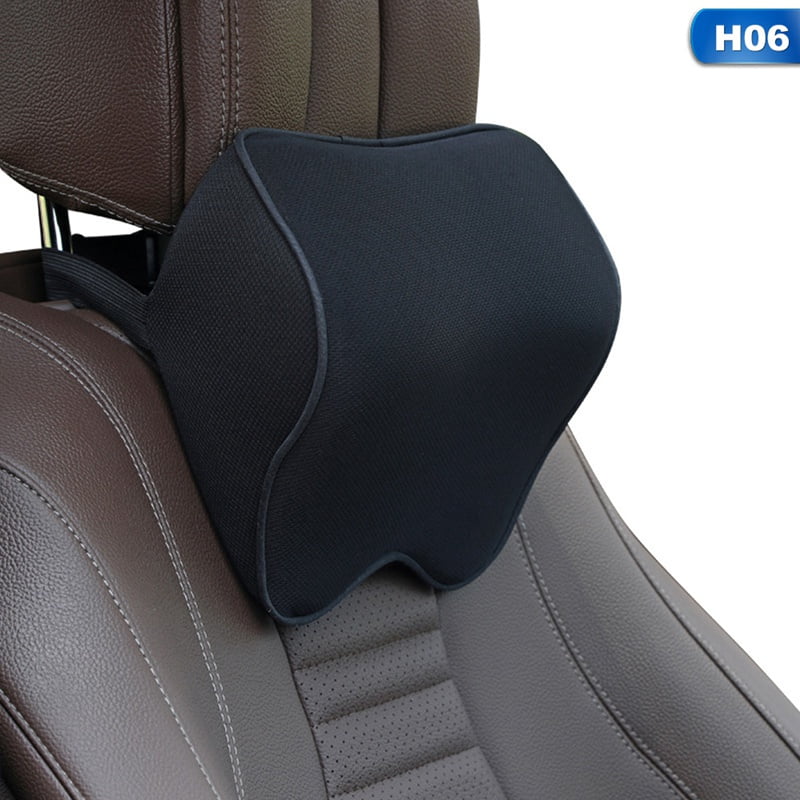 Bessbest Car Seat Headrest Neck Rest Memory Cotton Cushion Car Seat Headrest Neck Rest Cushion Relieve Neck Pain,Neck Supports for Car,Office Black
