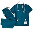 thumbnail image 4 of ComfortMax V-neck Double-layer Pocket Scrub for Doctors, Ultra Quick-dry for Busy Shifts, 4 of 7